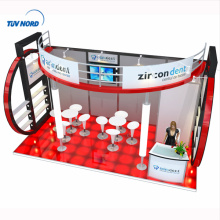 High quality wooden exhibition booth with furniture display used trade show booths